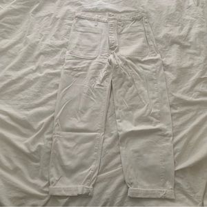 Madewell loose fit white Jean